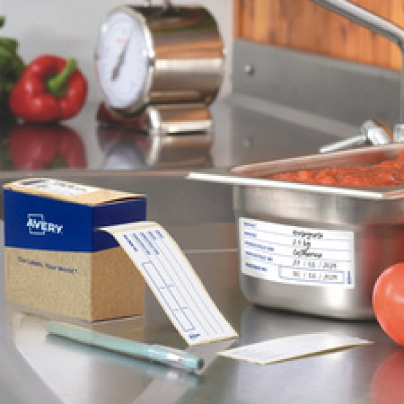 AVERY HACCP Lebensmittel-Etiketten, 98 x 40 mm, weiß