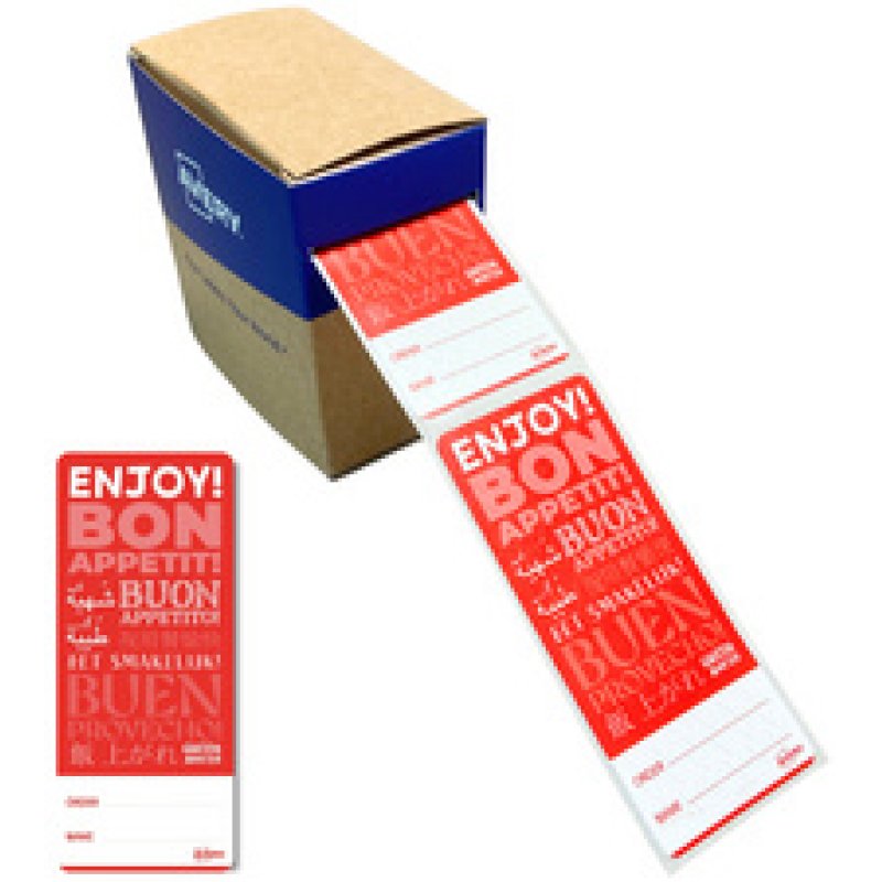 AVERY Étiquette de fermeture "bon appétit", 40 x 95 mm