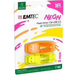 Emtec USB2.0 C410 16GB P2 Neon