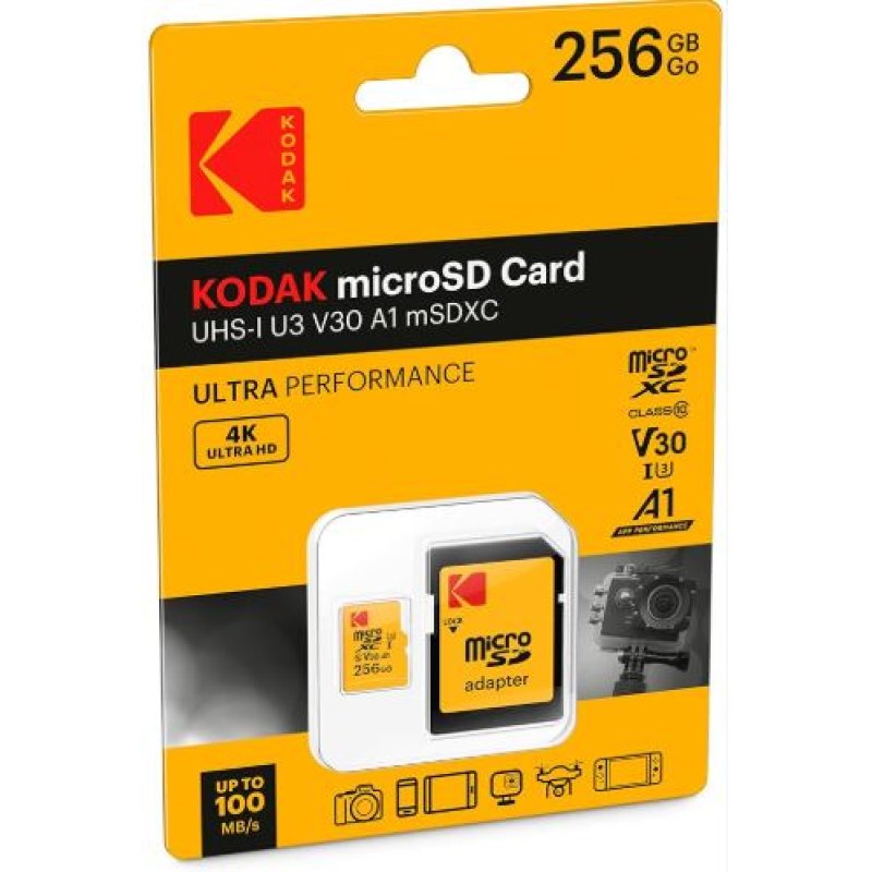 Kodak mSD 256GB UHS-I U3 V30 A1 Ultra