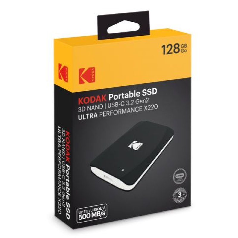 Kodak SSD 3.2Gen2 X220 128GB Portable