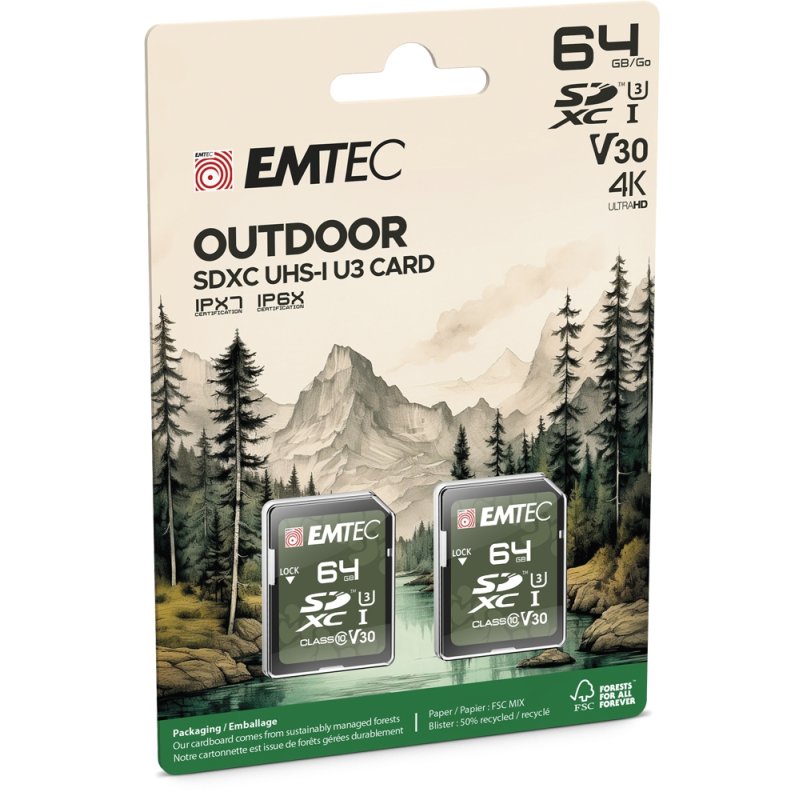 Emtec SD 64GB UHS-I U3 V30 Outdoor P2