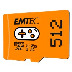 microSD 512GB 100/95  Gaming      og ETC | Emtec mSD 512GB UHSI U3 V30 A2 Gaming Or