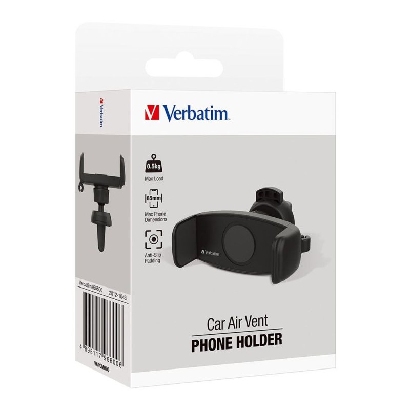 Verbatim 66600 support Mobile/smartphone Noir