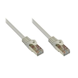 Alcasa RJ45/RJ45, 10 m câble de réseau Gris Cat5e SF/UTP (S-FTP)