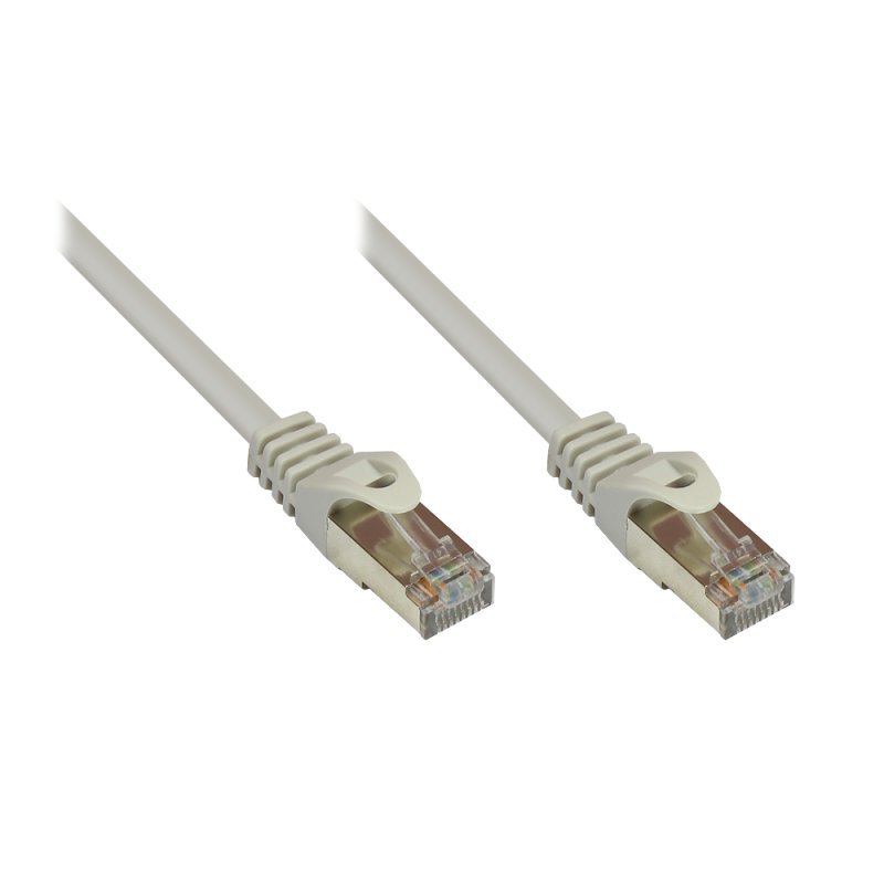 Good Connections Patch Netzwerkkabel RJ45 SF/UTP CAT5e 10m grau 8550-100