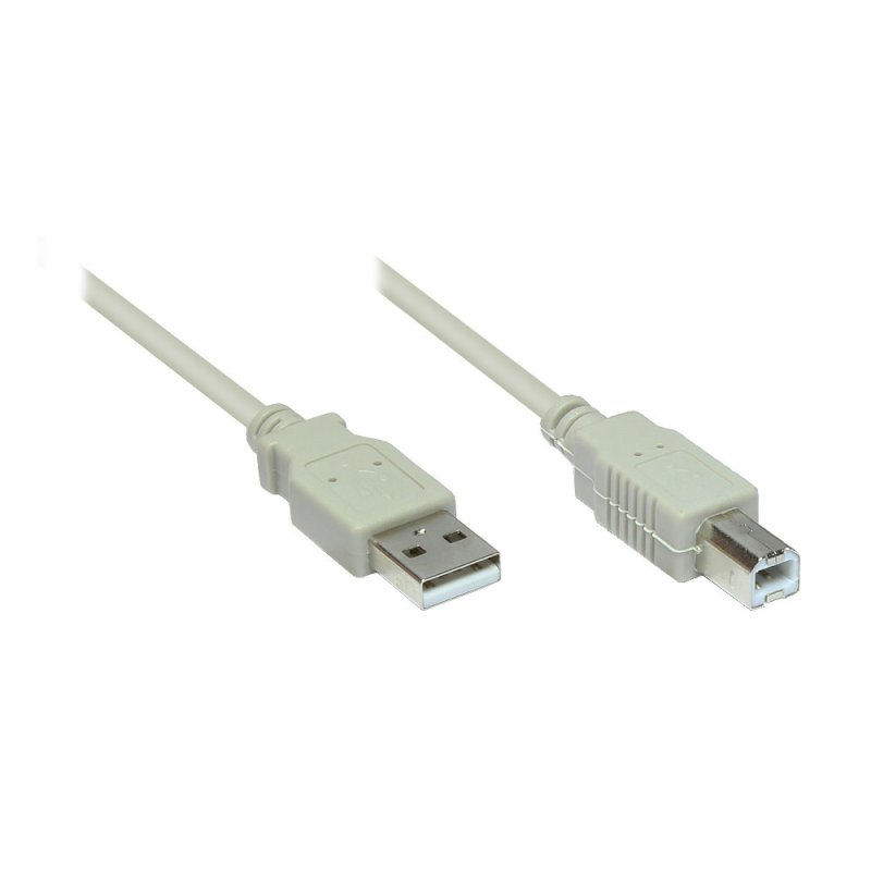 Good Connections USB2.0 Kabel A-B grau 5m