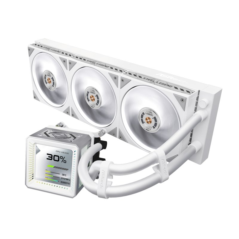 CPC ASRock Steel Legend 360 LCD White