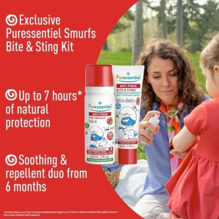Puressentiel Baby Repellent Soothing Duo The Smurfs Mosquito Insect Fly