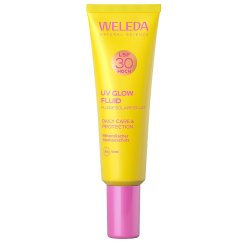 STOCKICX2 - Weleda UV Glow Fluid SPF 30 Liquide de protection solaire Visage Adultes All ages