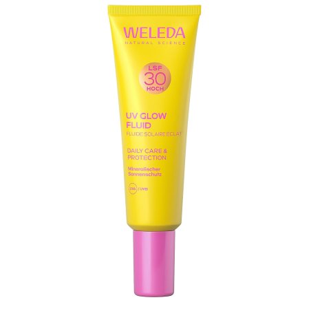 STOCKICX2 - Weleda UV Glow Fluid SPF 30 Liquide de protection solaire Visage Adultes All ages