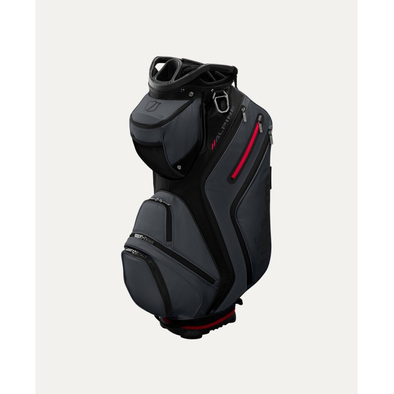 Wilson - Alpine Cart Bag with Embroidery - Black/Grey