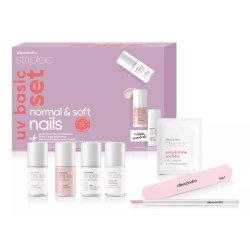 Alessandro Alessandro Striplac Uv Basic Colour Normal & Soft Nails Gift Set