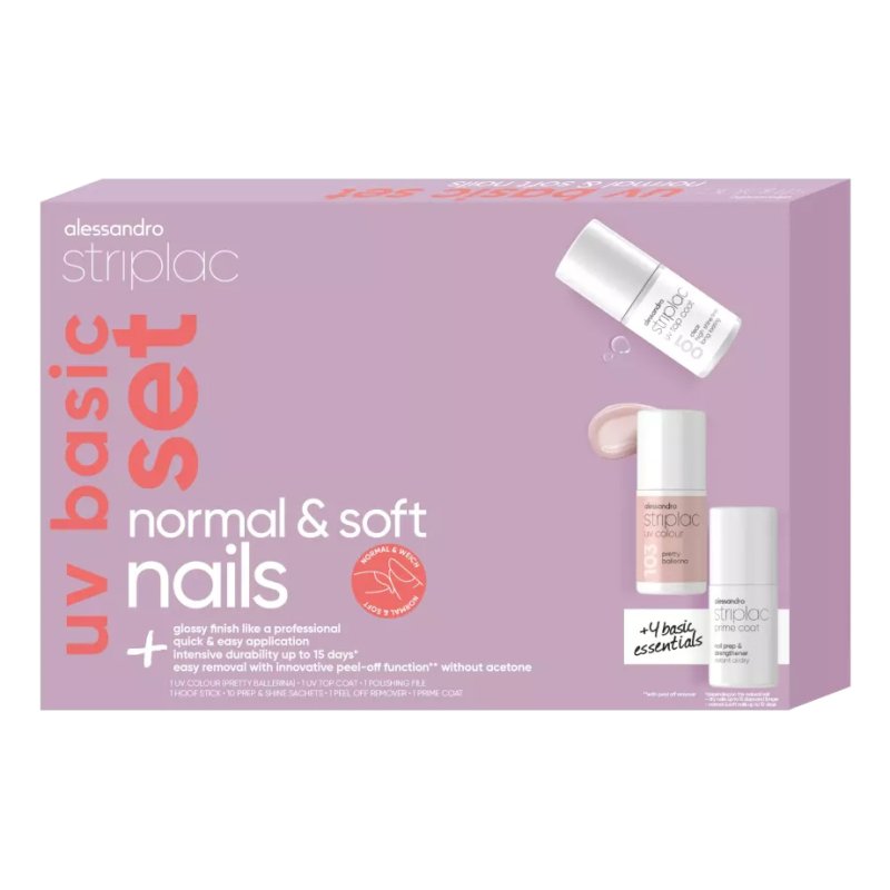 alessandro Striplac UV Basic Set kits de vernis à ongle