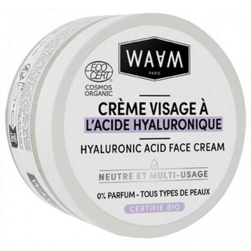 Waam Facial Cream with Organic Hyaluronic Acid 75ml