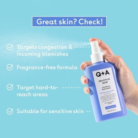 Qa Salicylic Acid Body Spray 150ml Clarifying Exfoliating Mist