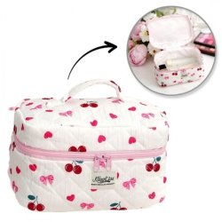 Ecarla Quilted Cosmetic Bag Case Ks150 16 X 16 X 25 Cm