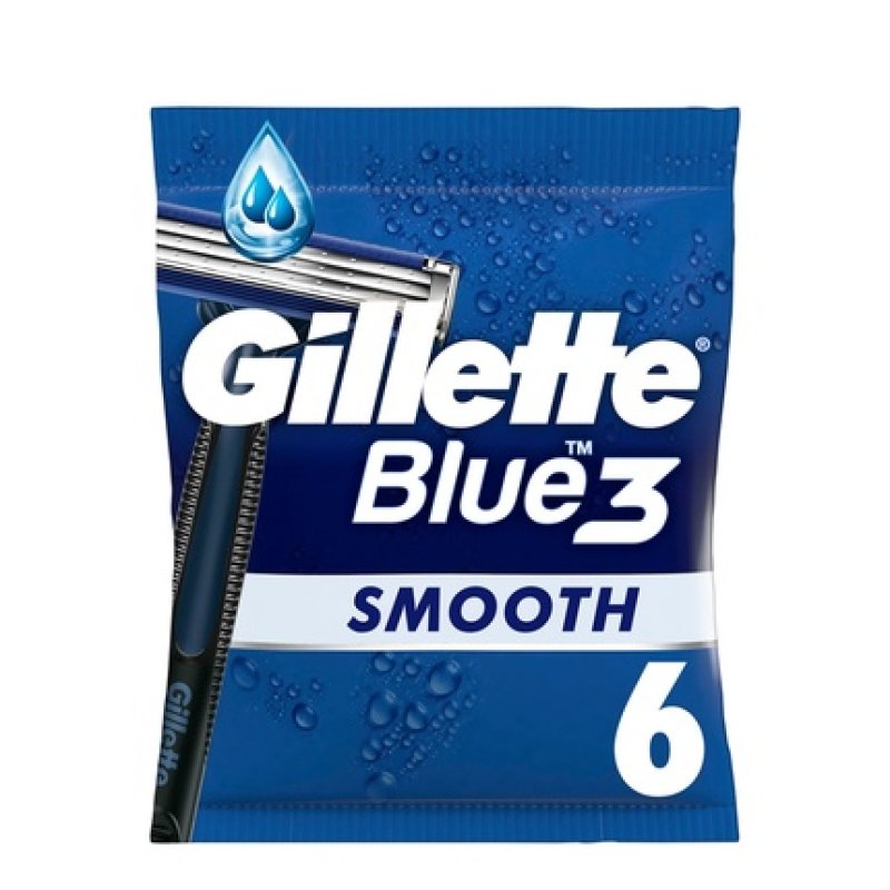 Gillette Blue Iii Razor X 6 Smooth By Gillette