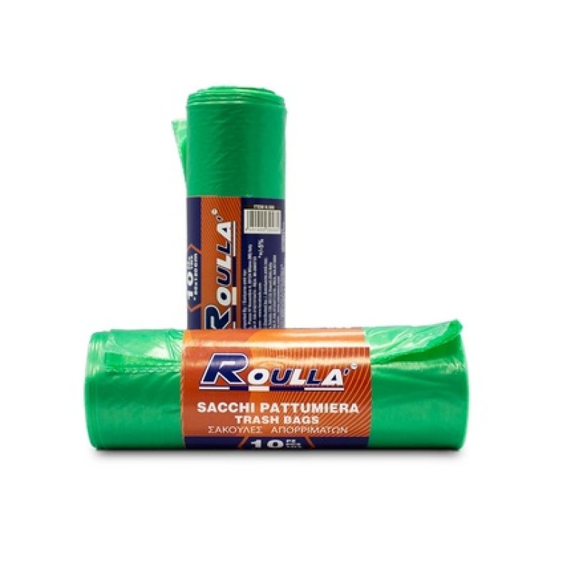 Roull Bags 80 X 120 Green 550 Gr 10 Pcs