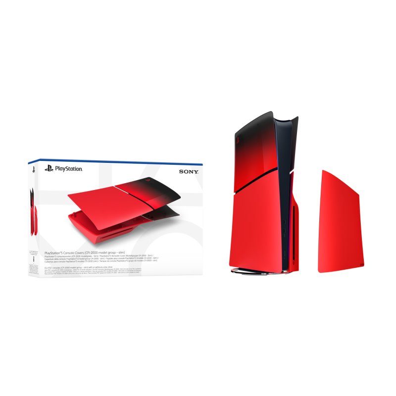 PlayStation 5 Cover (Slim) - Techno Red