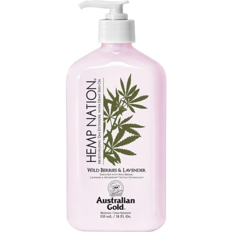 Australian Gold compatible - Hemp Nation Wild Berries & Lavender Tan Extender Body Lotion 535 ml