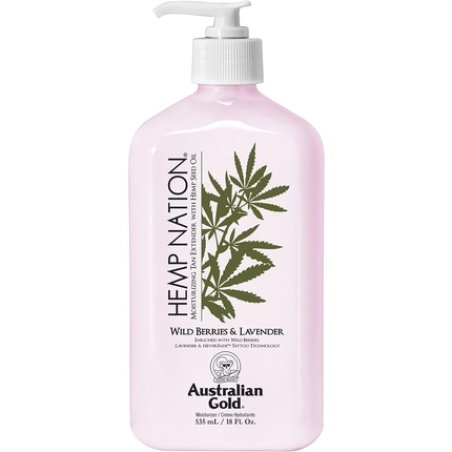 Australian Gold compatible - Hemp Nation Wild Berries & Lavender Tan Extender Body Lotion 535 ml