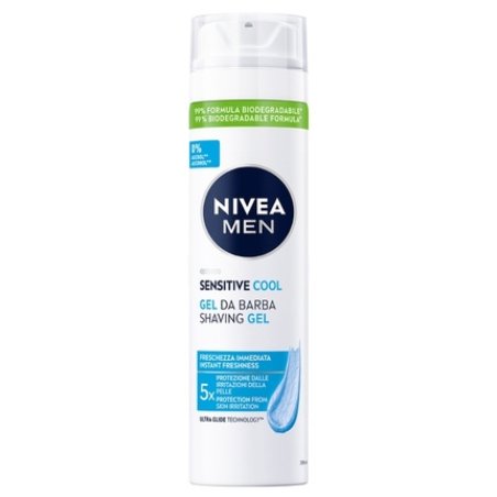Nivea Shaving Gel 200 Ml For Men New Sensitive Cool