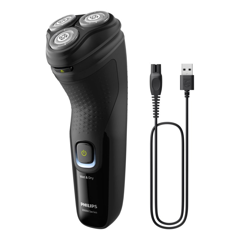 Philips X3021/00 rasoir pour homme Rasoir rotatif Tondeuse Noir
