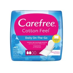 Carefree Disposable Panty Liners Folded X 40