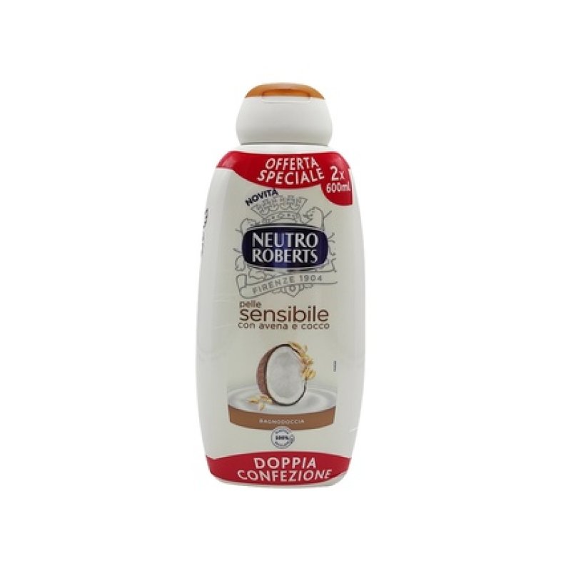 Roberts Bagno 600 Ml X 2 Avena & Cocco Body Wash With Oat And Coconut