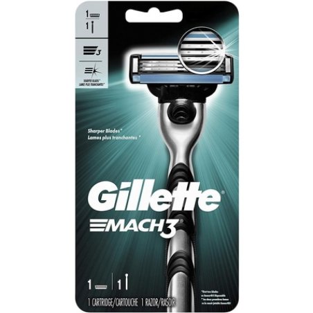 MACH 3 Handle with 1 Cartridge and Turbo Refillable Razor