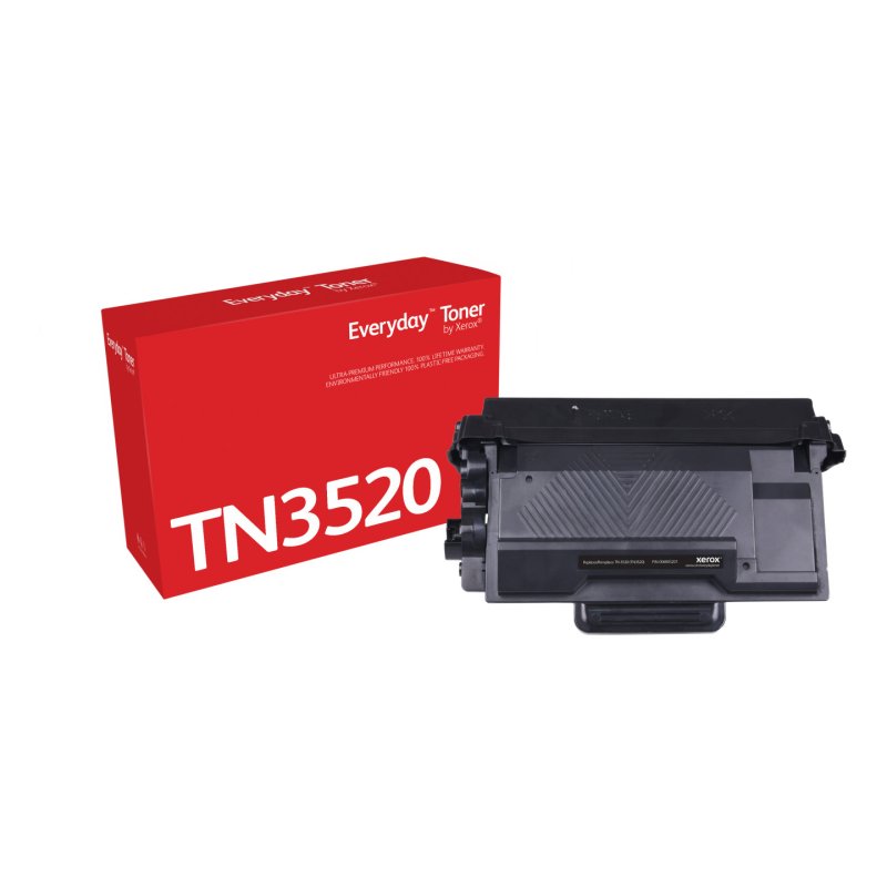 Everyday™ Black Toner by Xerox compatible with Brother TN3520, Jumbo capacity