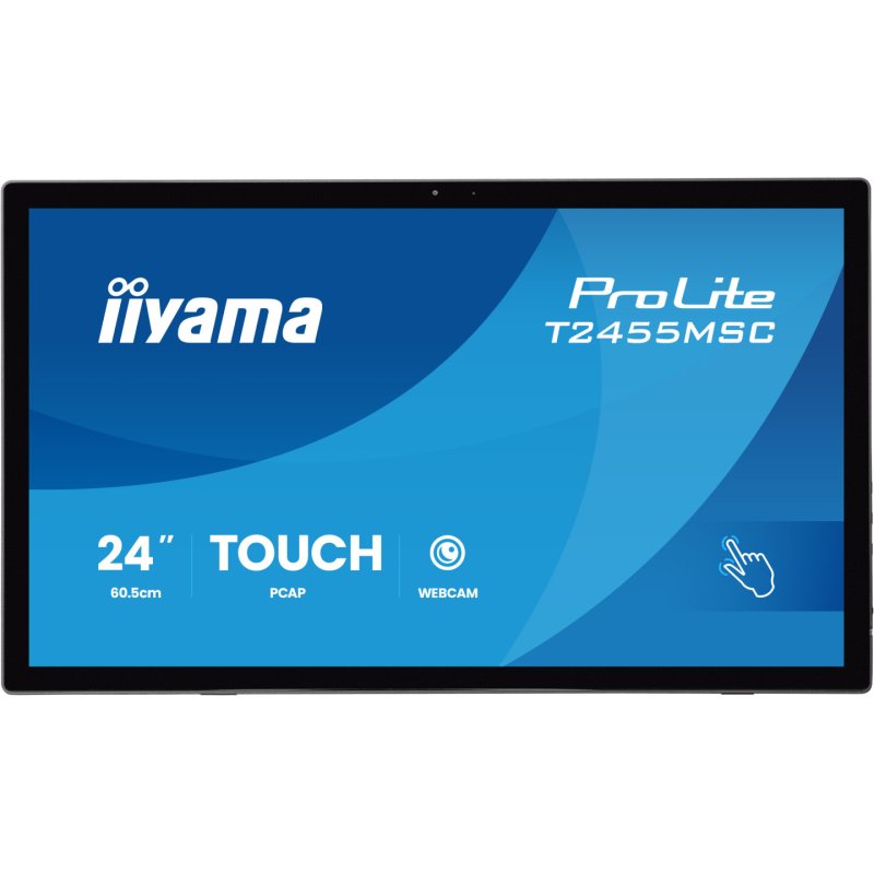 iiyama ProLite T2455MSC-B2 computer monitor 60.5 cm (23.8") 1920 x 1080 pixels Full HD Touchscreen