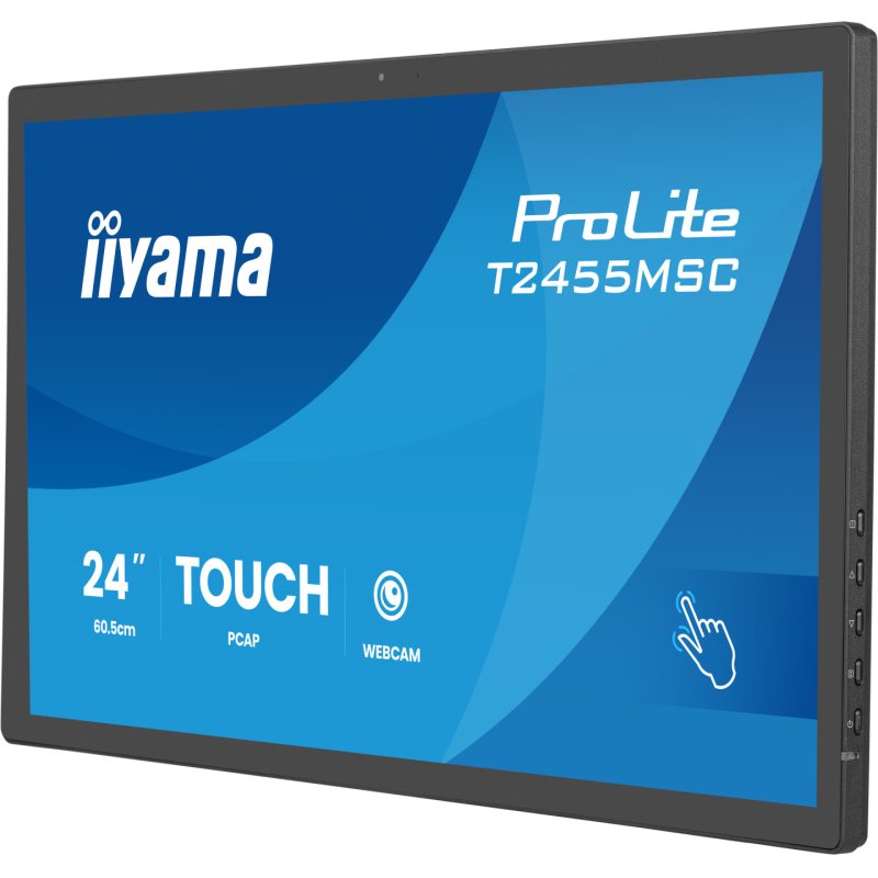 iiyama ProLite T2455MSC-B2 écran plat de PC 60,5 cm (23.8") 1920 x 1080 pixels Full HD Écran tactile