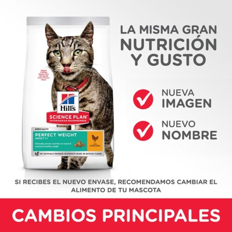 Hills - Catfood SP Adult Chicken Perfect Weight 7kg (H604077)