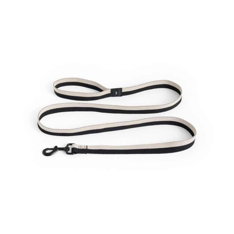 HAY - Dogs Leash Flat - M/L - Black/White