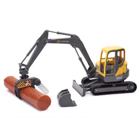 Speed Car - Metal Volvo Excavator with Accessories (40728)