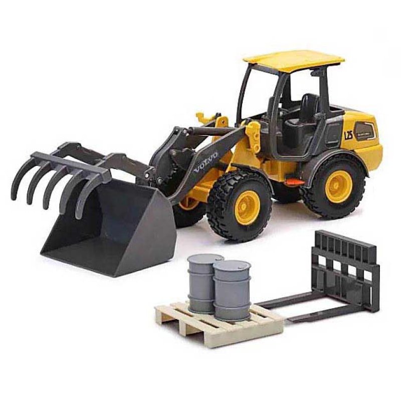 Speed Car - Metal Volvo Wheel Loader with Accessories (40729)