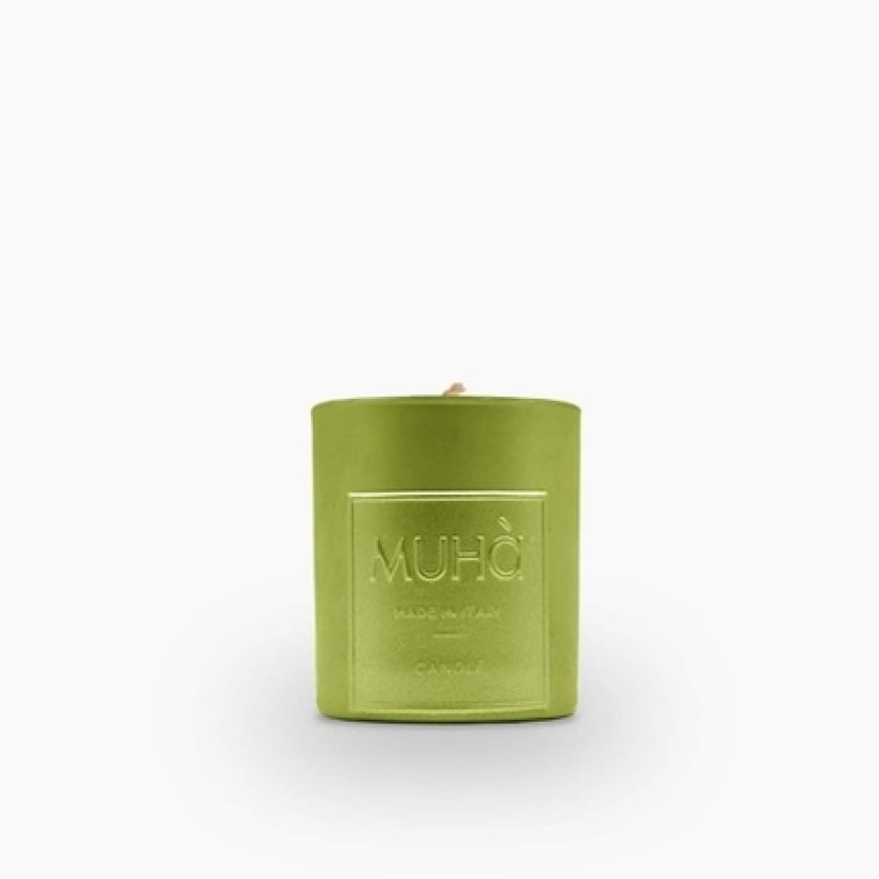 Muha' Glass Scented Candle Green Apple Scent Room Fragrance 70g