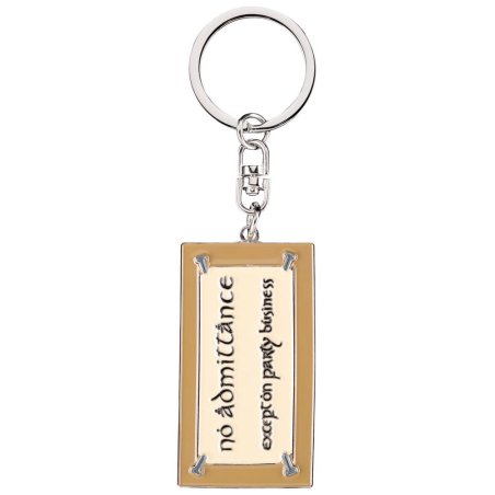Lord of the Rings Keyring No Admittance Sign 6 cm