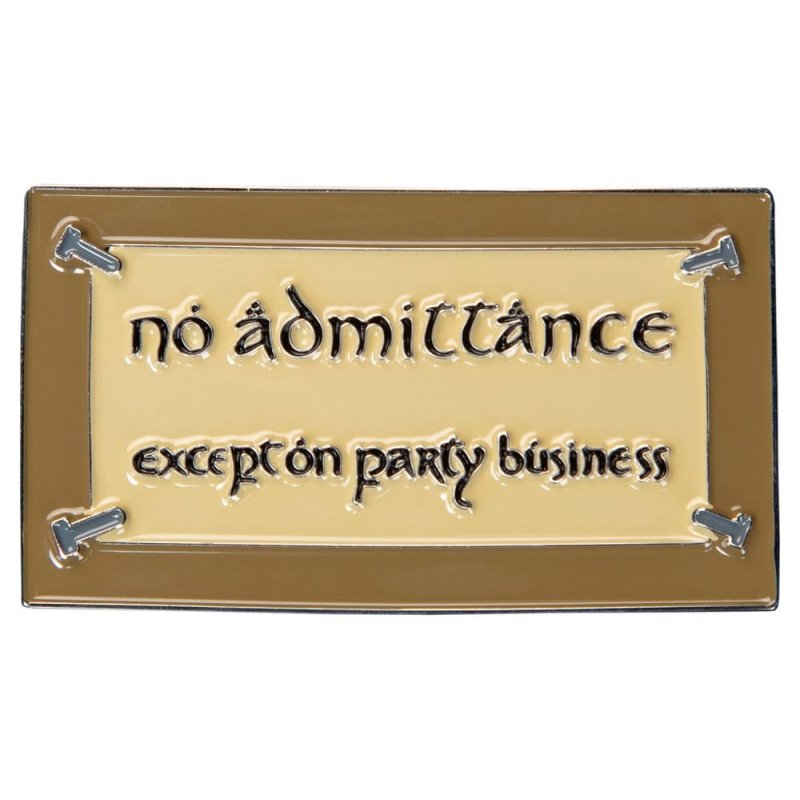 Lord of the Rings Magnet No Admittance (Enamel) 7 cm