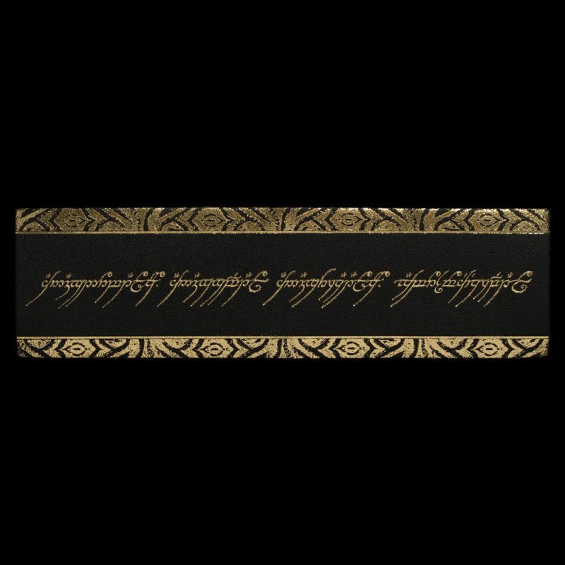 Lord of the Rings Leather Bookmark The One Ring Inscription