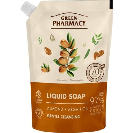 Elfa Pharm Green Pharmacy Liquid Soap Almonds Argan Oil 460 Ml Refill