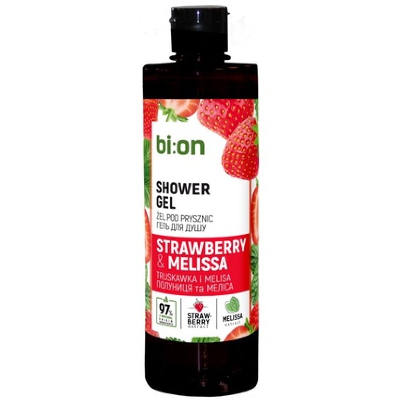 Elfa Pharm Bio Naturell Creamy Shower Gel Strawberry And Melissa 473 Ml