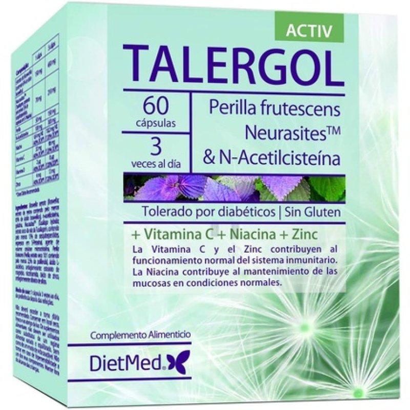 Nutricosmetics Dietmed Talergol 60 Capsules