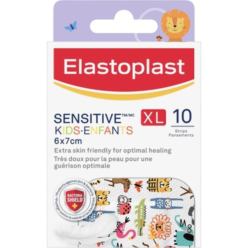 T Sensitive Kids XL Bandages Extra Soft on Skin 10 Count