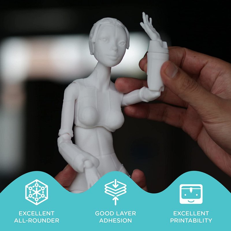 Polymaker PB01002 matériel d'impression 3D PETg (polyéthylène téréphtalate glycolisé) Blanc 1 kg