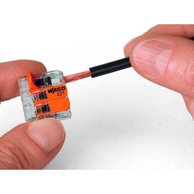 Wago COMPACT SPLICING CONNECTOR 2 x 0.2 - 4 mm² FOR ALL WIRE TYPES - 16 pcs