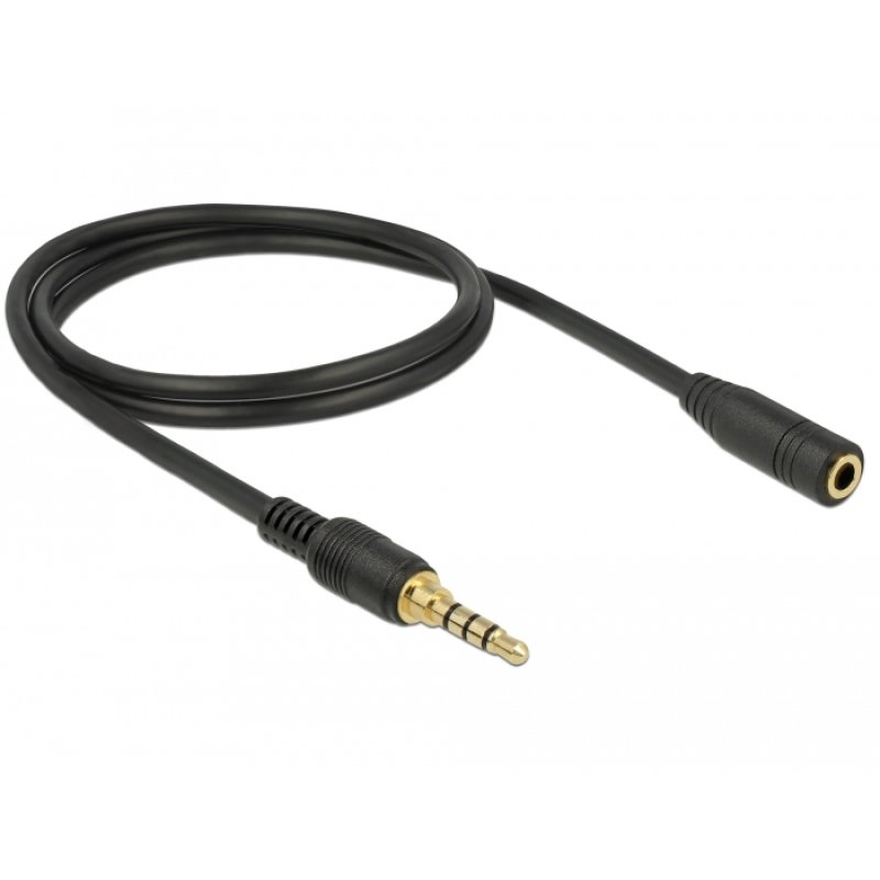 DeLOCK 85629 audio cable 1 m 3.5mm Black