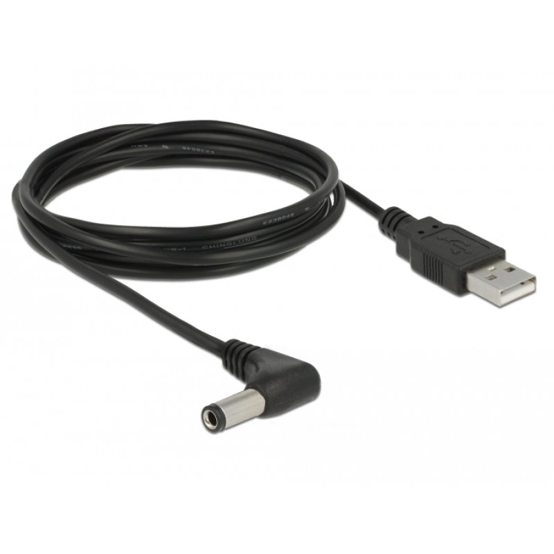 DeLOCK 85588 power cable Black 1.5 m USB A